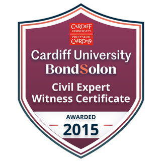 Cardiff University Bond Solon Civil Expert Witness Certificate